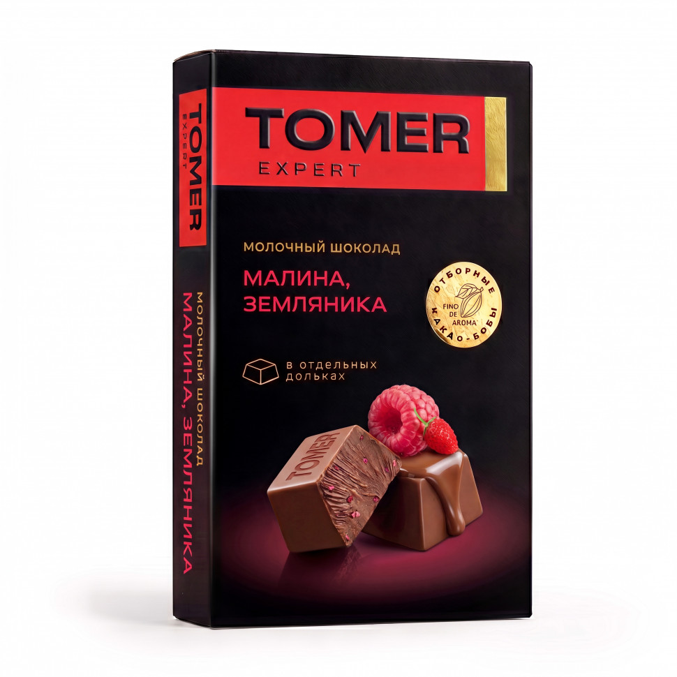  Фабрика Томер   Молочный шоколад Малина-Земляника, 90г  в Междуреченске