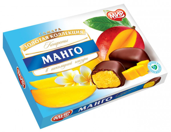 №2 КФ МИР Манго-Кокос в шоколадной глазури 160г  в Междуреченске